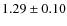 $1.29\pm0.10$