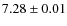 $7.28\pm0.01$