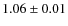 $1.06\pm0.01$
