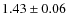 $1.43\pm0.06$