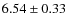 $6.54\pm0.33$