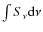 $\int S_\nu {\rm d} \nu$