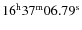 $16^{\rm h}37^{\rm m} 06.79^{\rm s}$
