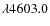 $\lambda{4603.0}$