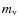 $m_{{\rm v}}$