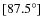 $[87.5^\circ]$