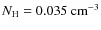 $N_{\rm H}=0.035~\mbox{cm}^{-3}$