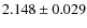 $2.148\pm{0.029}$