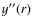 $y^{\prime\prime}(r)$