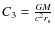 $C_{3}=\frac{GM}{c^{2}r_{\rm s}}$