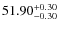 $51.90^{\rm +0.30}_{-0.30}$
