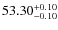 $53.30^{\rm +0.10}_{-0.10}$