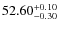 $52.60^{\rm +0.10}_{-0.30}$