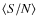 $\langle S/N\rangle$