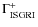 $\Gamma_{\rm ISGRI}^+$