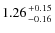 $1.26 {+0.15 \atop -0.16}$
