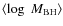 $\langle \log ~ M_{\rm BH}\rangle$