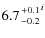 $6.7 {+0.1 \atop -0.2}^i$
