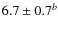 $6.7 \pm 0.7^b$