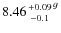 $8.46 {+0.09 \atop -0.1}^g$