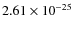 $2.61\times10^{-25}$
