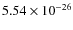 $5.54\times10^{-26}$