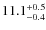 $\rm 11.1^{+0.5}_{-0.4}$