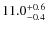 $\rm 11.0^{+0.6}_{-0.4}$