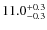 $\rm 11.0^{+0.3}_{-0.3}$