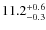 $\rm 11.2^{+0.6}_{-0.3}$
