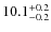 $\rm 10.1^{+0.2}_{-0.2}$