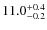 $\rm 11.0^{+0.4}_{-0.2}$