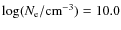 $\log(N_{\rm {e}}/\rm {cm}^{-3})=10.0$