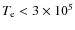 $T_{\rm e} < 3 \times 10^5$