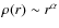 $\rho(r)\sim r^{\alpha}$