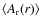 $\langle A_{\rm r}(r)\rangle$