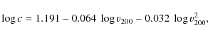 \begin{displaymath}\log c=1.191-0.064~\log v_{200}-0.032~\log v_{200}^2,
\end{displaymath}