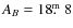 $A_B=18\hbox{$.\!\!^{\rm m}$ }8$