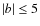 $\vert b\vert \le 5$