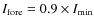 $ I_{\rm {fore}}=0.9\times I_{\rm {min}}$