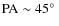 $\rm PA\sim 45\hbox{$^\circ$ }$
