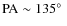 $\rm PA\sim 135\hbox{$^\circ$ }$