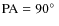 $\rm PA = 90\hbox{$^\circ$ }$