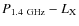 $P_{1.4~\rm GHz}- L_{\rm X}$