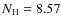 $N_{\rm H}=8.57$