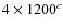 $4 \times 1200^c$