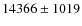 $14366 \pm1019 $