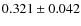$ 0.321 \pm 0.042$