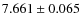 $ 7.661 \pm 0.065$