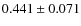 $ 0.441 \pm 0.071$